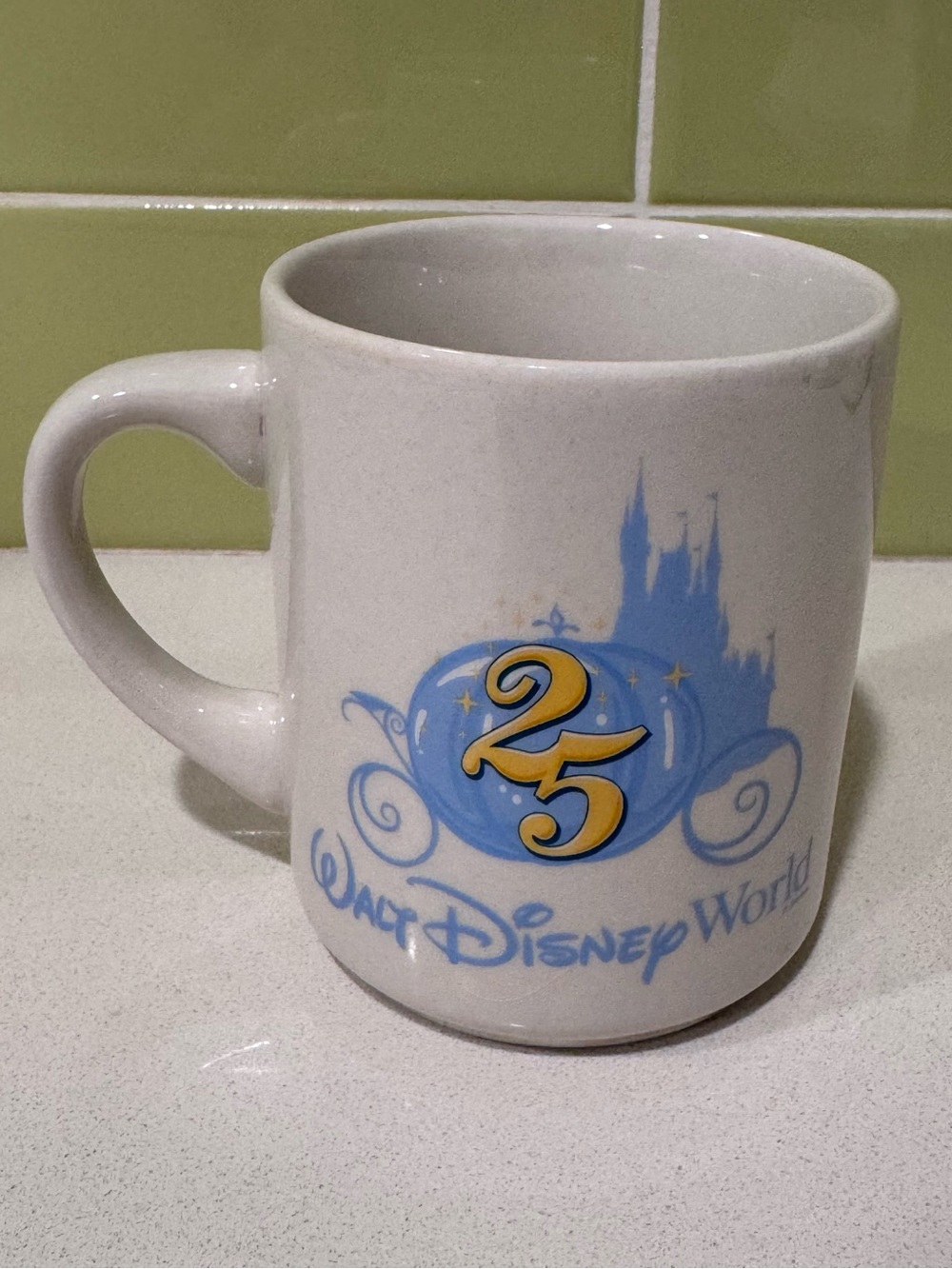 Vintage 1996 Walt Disney World 25th Anniversary Cast Exclusive Coffee Mug
